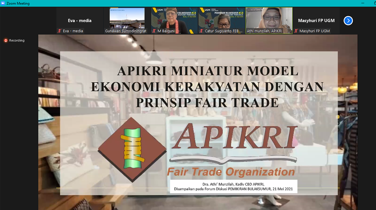 APIKRI Implements a People's Economy Model with Fair Trade Principles