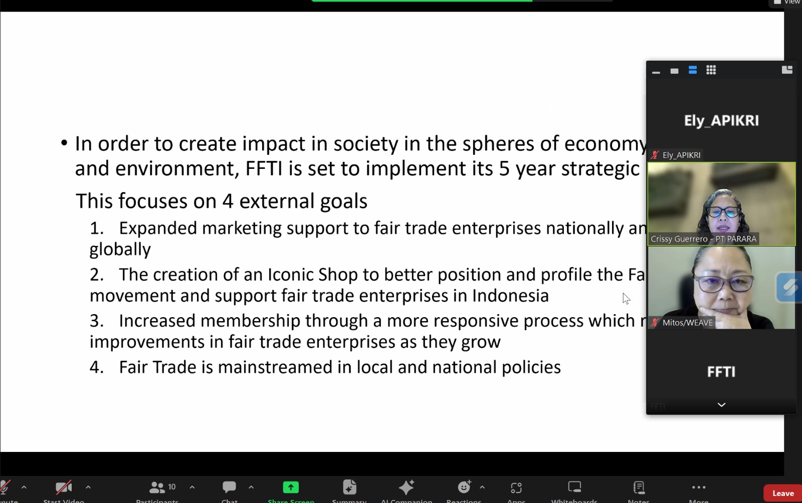 Apikri Joined Virtual Fair Trade Forum Meeting with Oxford University