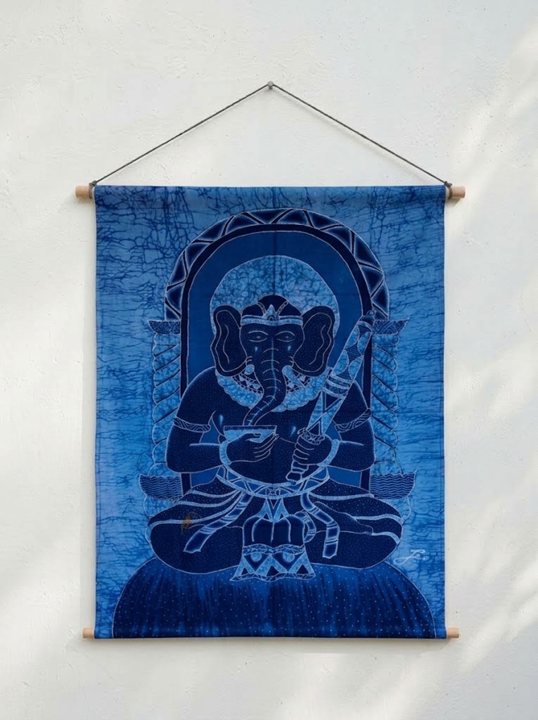 wall-art-ganesha-batik-blue